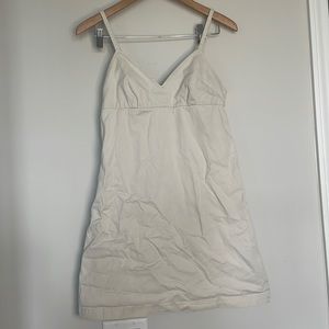 J. Crew Khaki Cream Mini Dress Sz 6